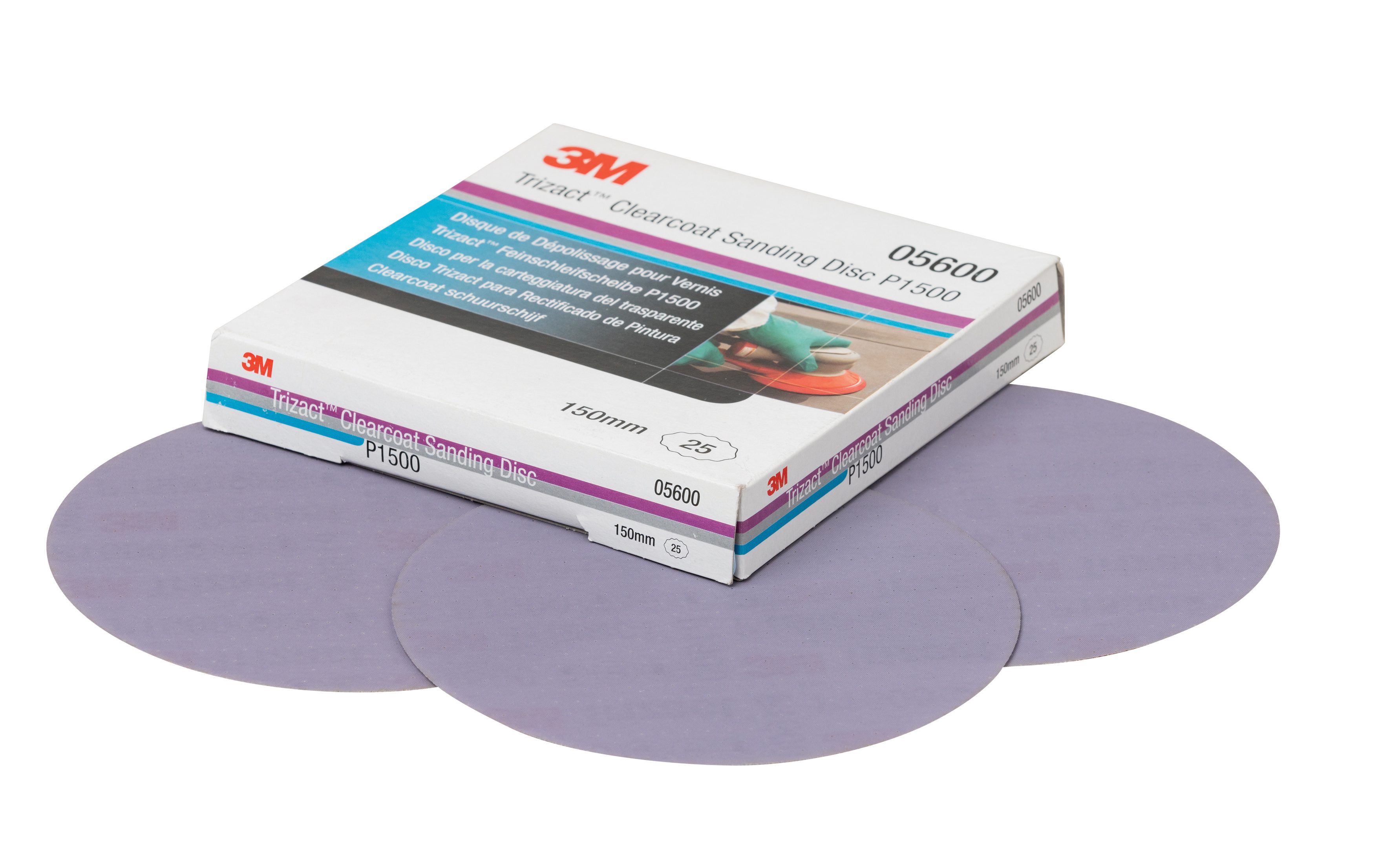 3M Trizact Clear Coat Sanding Discs P1500 (25) - 75mm